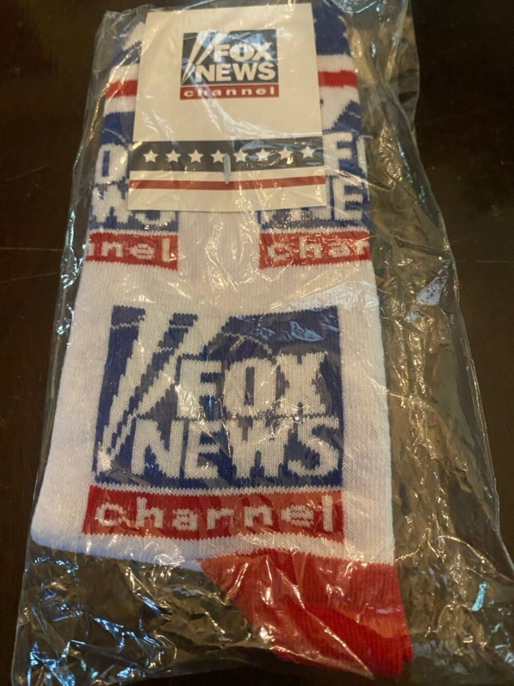 Official New FOX NEWS CHANNEL Socks One Size Fits Most
